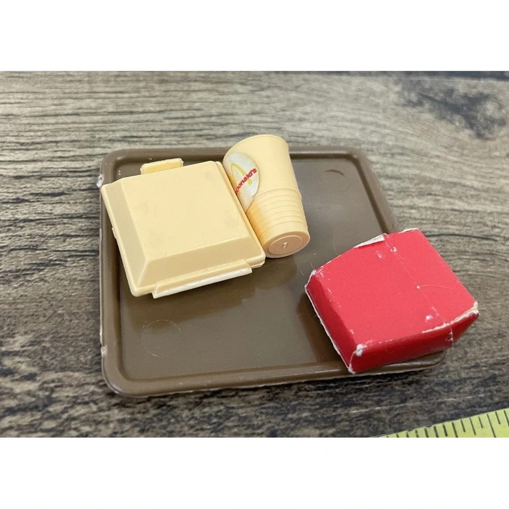 Vintage Barbie Loves McDonald's Restaurant Replacement Pieces Hamburger Fries a